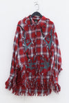 WINDOWSEN is an old net eye plaid shirt jacket SS23J003 red